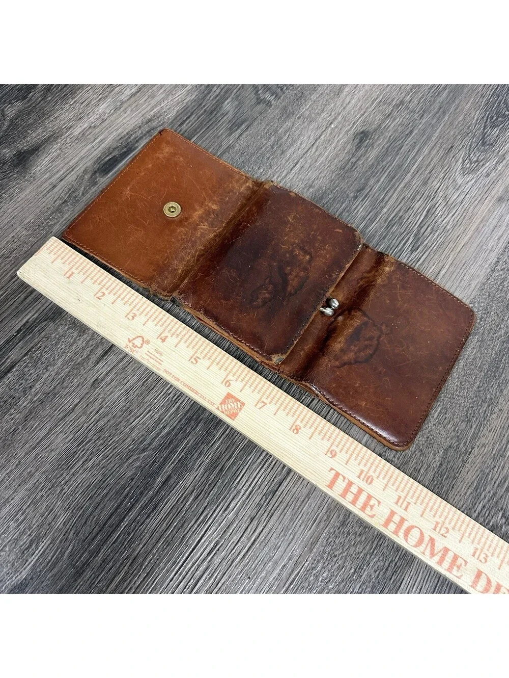 Coach Vintage Continental Leather Wallet Trifold Framed Kisslock British Tan